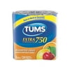 5 Pack - Tums Extra Strength 750, Assorted Fruit, 15 Rolls, 120 Tablets Each