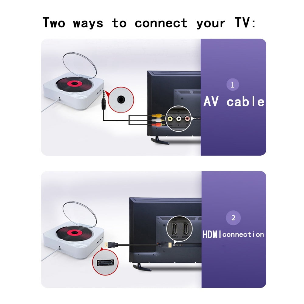 DVD Player VCD Player CD Music Player Bluetooth 5.0 Built-in Speaker