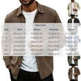 thumbnail image 7 of Jalioing Mens Corduroy Jacket Vintage Casual Long Sleeve Collared Button Down Jacket Business Fashion Solid Outerwear, 7 of 7