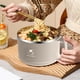 thumbnail image 5 of Bol de Acero Inoxidable Instantáneo, Ideal para Dormitorios Estudiantiles, Picnics y Acampadas. Se Puede Escurrir. Bol de Arroz de Gran Capacidad con Tapa. Lonchera/Fiesta., 5 of 6