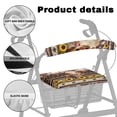 thumbnail image 5 of HELLHERO Seat and Backrest Covers & Rollator Walker Seat Back Covers with Easy to Clean Stain Proof Anti-Slip Cover Waterproof Cow Sunflower, 5 of 7