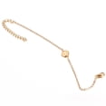 thumbnail image 6 of Bracelets 1 Gold Plated Stainless Steel Initial Charm Disc Name Bracelet for Women Girls Elegant Delicate Jewelry,19 cm,Gold G, 6 of 9