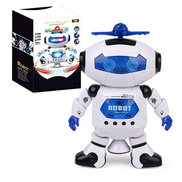 Jouet Robot Dansant Intelligent 360° Corps Tournant Robot Chantant Jouet Musical pour Enfant