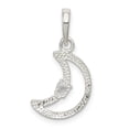 thumbnail image 4 of FB Jewels Sterling Silver & CZ Polished Moon Pendant, 4 of 4