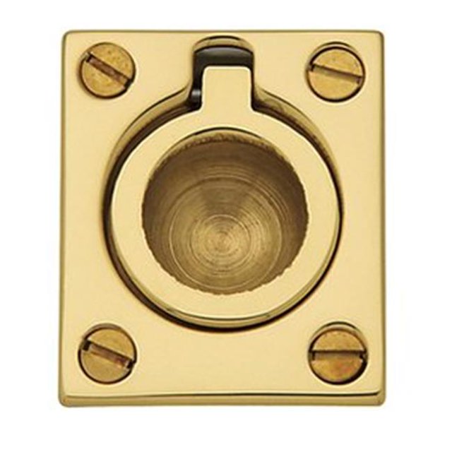 Baldwin 0392402 Flush Cabinet Ring Pull, Oil Rubbed Bronze