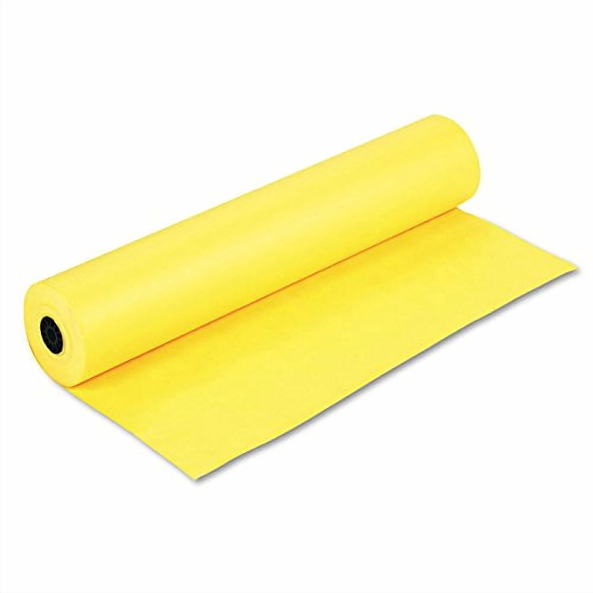 (2 pack) Pacon® Rainbow Duo-Finish Kraft Paper Roll, 36" x 1000', Yellow