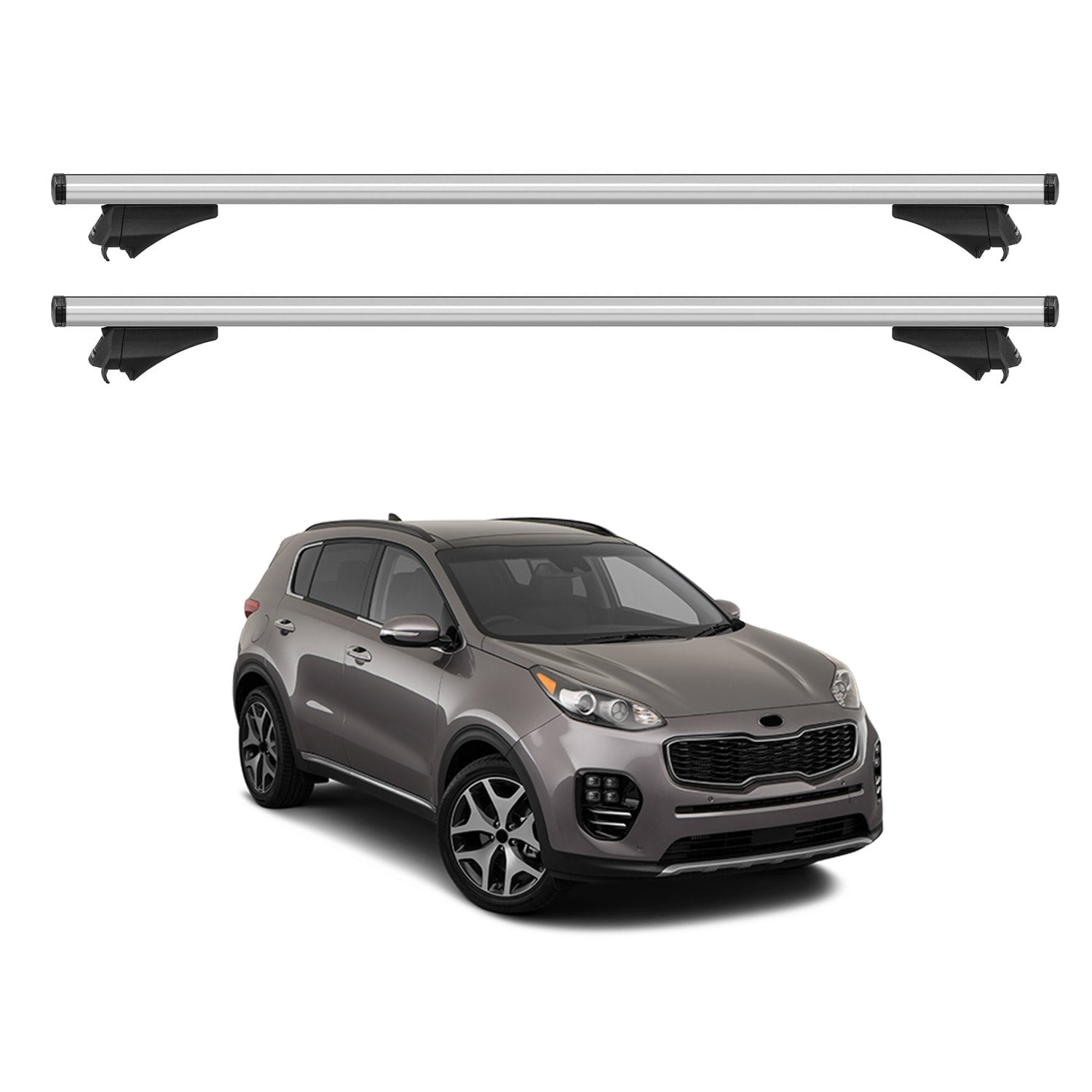Roof Rack For Kia Sportage 20162021 Cross Bars Carrier Aluminum Silver