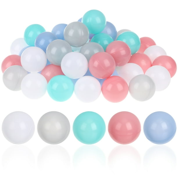 50 bolas de plástico coloridas y divertidas para niños, para piscina, juegos de parque infantil, carpa para piscina, juguetes para nadar en el océano.