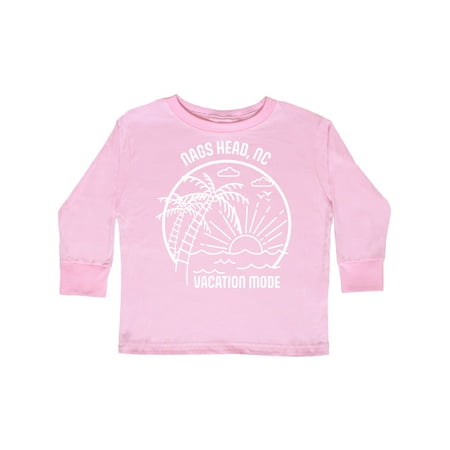 

Inktastic Summer Vacation Mode Nags Head North Carolina Gift Toddler Boy or Toddler Girl Long Sleeve T-Shirt