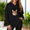 thumbnail image 2 of larppty Cat Pouch Hoodie for Women Oversized Sweatshirts Kitten Dog Pet Carrier Zipper Pocket Cozy Fashion Tops Clothes (Black, L), 2 of 9