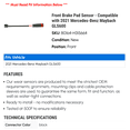 thumbnail image 2 of Front Brake Pad Sensor - Compatible with 2021 Mercedes-Benz Maybach GLS600, 2 of 2