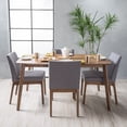 thumbnail image 5 of Katherine Mid Century Fabric & Wood Finish 5 Piece Dining Set - dup, 5 of 6