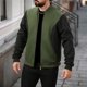 thumbnail image 1 of pstuiky camisa de manga larga para hombre, Chaqueta con capucha y cremallera alta de manga larga con bloques de color para hombre Tops de hombre xxl, 1 of 9