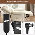 thumbnail image 4 of Yosoo Health Gear 2 Buttons 5 Pin Recliner Chair Electric Remote Control Lift Chair Manual Hand Controller for Lifting Chair Electric Sofa (Black), 4 of 5