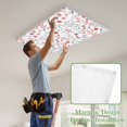 thumbnail image 4 of Red Spring Floral Magnetic Fluorescent Light Covers for Ceiling Lights 2x4Ft, Vintage Botanical Colorful Elegant Office Classroom Kitchen Drop Ceiling Light Covers Lighting Filters Shade Panel 2Packs, 4 of 9