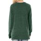 thumbnail image 3 of Camisa de mujer con cuello cruzado, manga larga, suelta, informal, para otoño, verde, L, 3 of 5