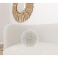 thumbnail image 5 of Light Gray Tufted Round Throw Pillow, 5 of 5