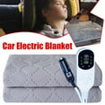 thumbnail image 3 of Car Heated Blanket, 12v Heated Blanket for Car, Car Blanket Up to 50, Travel Heated Blanket Plug in Heating Throw for Car Truck SUV Van with Timing Function for Camping, Traveling, 3 of 9