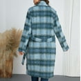 thumbnail image 5 of Plaid Jackets for Womens Winter Fashion Plus Size Casual Trundown Collar Outwear Coat Long Sleeve Pockets Plaid, 5 of 8