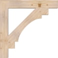 thumbnail image 3 of Ekena Millwork 5 1/2"W x 40"D x 40"H Merced Block Smooth Bracket, Douglas Fir, 3 of 4