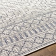 thumbnail image 6 of Hauteloom Kabala Living Room, Bedroom Patio Outdoor Area Rug - Bohemian, Transitional - Cream, Navy - 6'7" x 9', 6 of 6
