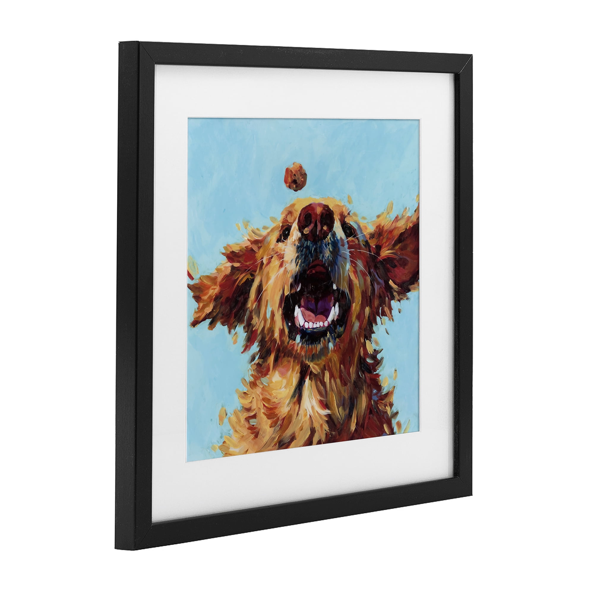 Stupell Industries Treato Loyal Dog Black Framed Print Under Glass, design by Studio Bautista