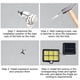 thumbnail image 4 of Aplique de pared 3W 120COB Lámpara de porche recargable solar para exteriores Control remoto Sensor automático Luz de valla ajustable Noticed HA008697-00B, 4 of 6