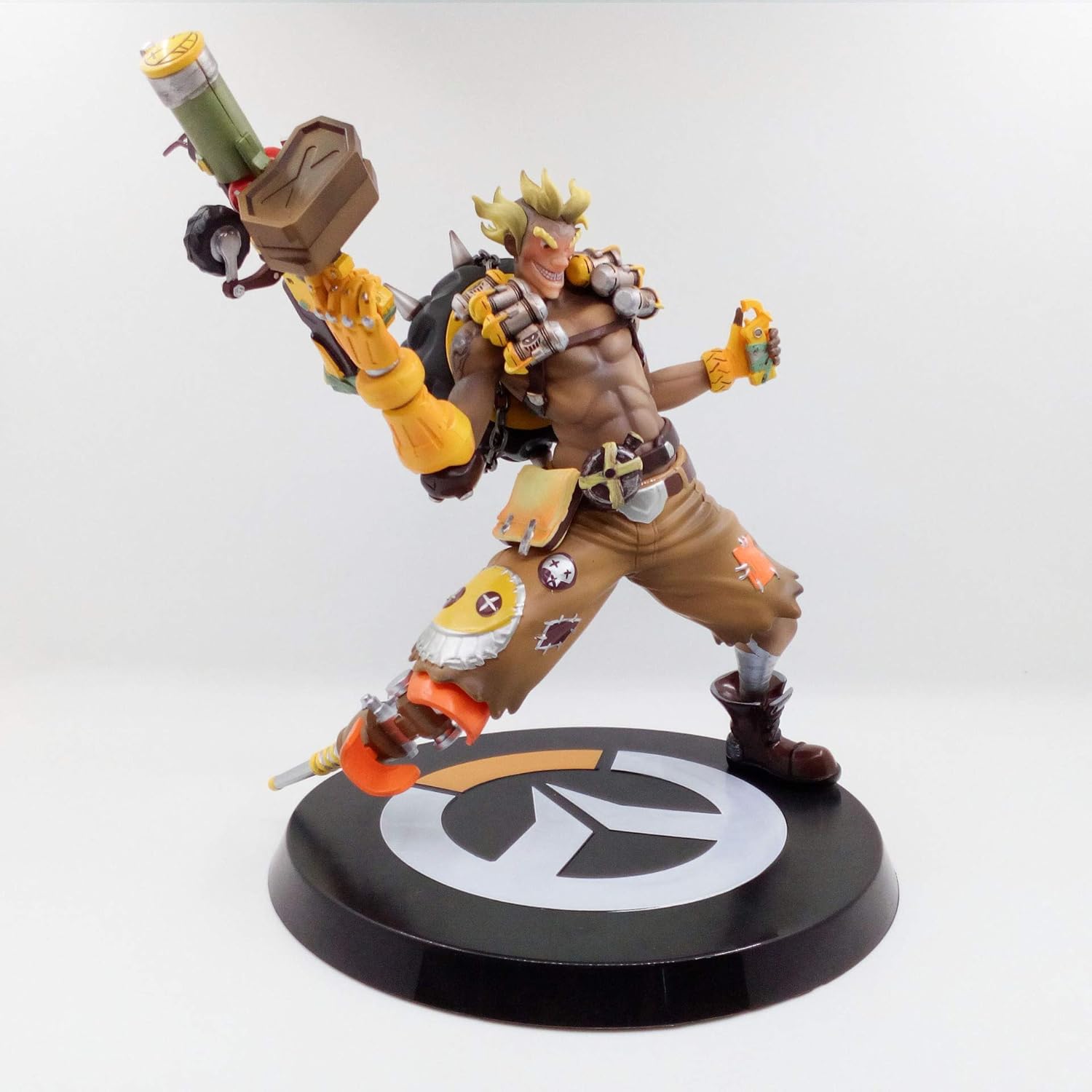 Junkrat Figure Fighting Junkrat Anime Figures 31cm/12.2inch Handmade PVC Cartoon Manga Game Character Model Decoration Craft Gift