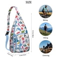 thumbnail image 2 of Summer Beach Sling Backpack - Mermaid & Seashell Design Crossbody Shoulder Bag, Fashionable Daypack, 2 of 4