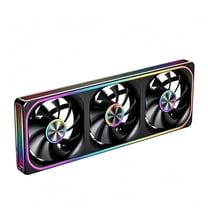 ABITSY 360mm Pc Case Fan, Rgb Triple 120mm Pwm Computer Case Cooling ...