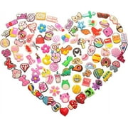 100PCs Random Shoe Charms for Croc, Non-Reapeat Decorations for Croc Clog, Suitable for Kids, Boys, Girls, Men, Women