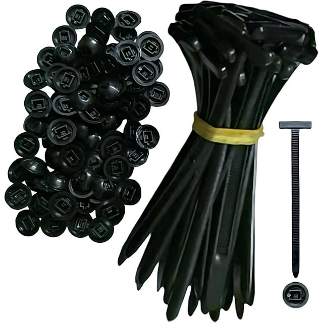 Bridas de nailon autoblocantes universales – Paquete de 100 bridas versátiles para reparación de automóviles y uso diario.