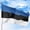 Estonia, variant on Ireland Outdoor Flag (4x6ft) by DreamController - Durable, Fade-Resistant Polyester, Double-Stitched, Brass Grommets - HD Printed Northern Europe Flag - Made in USA