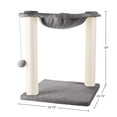 thumbnail image 6 of PETMAKER Cat Hammock with Scratching Posts for Indoor Cats (Gray), 6 of 8