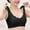 Black, variant on Ladies Embroidery Fashion Style Ventilate Front Buckle Bra Without Steel Rim