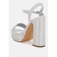 thumbnail image 3 of Ortage Rhinestones Embellished High Block Heels, 3 of 5