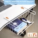 thumbnail image 4 of Mimifly Cesta de Almacenamiento Debajo de los Estantes, Contenedor de Almacenamiento para Gabinete Organizador, Paquete de 2, Blanco, 4 of 7