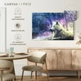 thumbnail image 5 of Elephant Stock White Wolf Wall Art - Horizontal Canvas Wall Art - Living Room Wall Decor - Animal Canvas - Blue And Gray Decor - 45" x 30", 5 of 8
