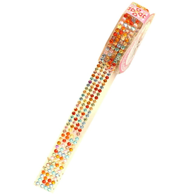 yuksok Acrylic Rhinestone Stickers Tape Colorful Sticker for Cardmaking Photo Phone dots