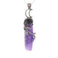 thumbnail image 1 of Granjero Gordo Colgante de collar hecho a mano adecuado para hombres y mujeres, colgante de cristal de árbol de la vida lunar retro (púrpura), 1 of 2
