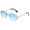 c5 Gold Grad-Blue, variant on 2025 Fashion Rimless Eyeglasses Square Reversed Sunglasses Metal Sunglasses for Men and Women (c6 Gold Pink)