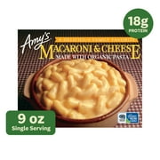 Amy's Frozen Meals, Mac and Cheese Made with Organic Pasta and Cheddar Cheese, 9.0 oz