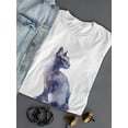 thumbnail image 3 of Cute Grunge Watercolor Kitty T-Shirt Women -Image by Shutterstock, Female Small, 3 of 4