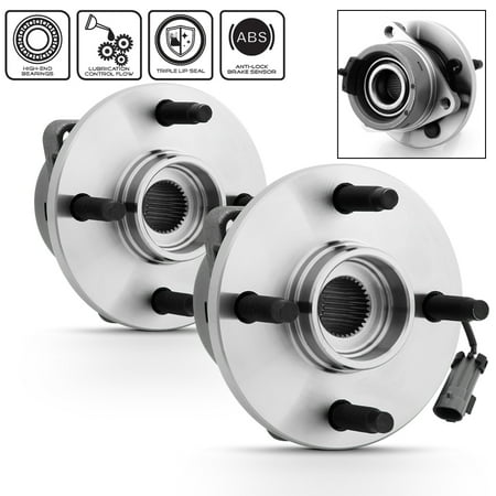 - 2 x 513204 Front Wheel 4 Lug Hub Bearings w/ABS For Pursuit G5 Jimmy Ion Cobalt
