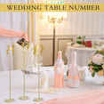 thumbnail image 6 of 20 Pcs Metal Table Numbers 1-20 for Wedding Reception 12 Inch Number with Sturdy Holder Base, 6 of 6
