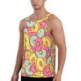 thumbnail image 2 of Xecao Donut and Blue Men's Tank Top Workout Quick Dry Sleeveless Gym Jogging Muscle Shirts Summer Swim Beach Tops, 2 of 9