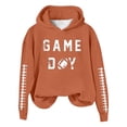 thumbnail image 4 of WEAIXIMIUNG Sweat à Capuche pour Femmes, Imprimé Football Baseball, Col Rond et Manches Longues, 4 of 4