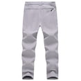 thumbnail image 3 of Taigaofy Men's Winter Fleece Lined Hiking Pants With Zip Pockets Waterproof Quick-Dry Travel Fishing Work Outdoor Pants Upgraded Upgraded Light Gray 2XL, 3 of 8