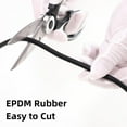 thumbnail image 6 of Foam Rubber Weather Seal Strip, 3mm(1/8") Diameter 15 Meters (50Ft) Long Round Backer Rod Foam Rubber for DIY Gasket, Warehouse, Pads, Foam Tubing, Crafts(Black), 6 of 8
