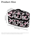 thumbnail image 6 of HELLHERO Cow Print Pattern Portable Iron Storage Holder Polyester Compatible with Full-Size Irons and Accessories Portable Steam Iron Case for Travel Clothes Steamer, Case Only, 6 of 6